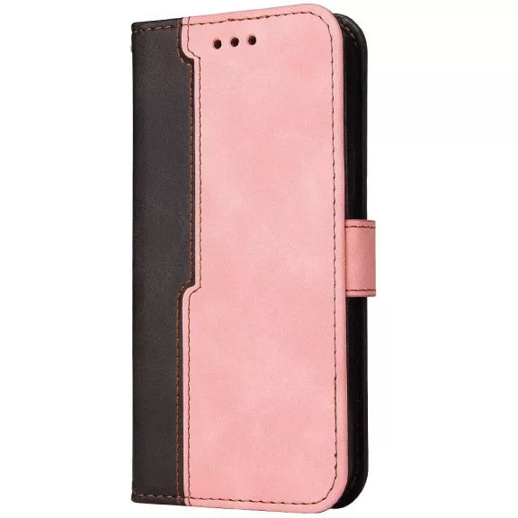 Samsung Galaxy A06 SM-A065F, Oldalra nyíló tok, stand, kártyatartóval, kézpánttal, Wooze Colour Wallet, rózsaszín