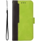 Samsung Galaxy A06 SM-A065F, Oldalra nyíló tok, stand, kártyatartóval, kézpánttal, Wooze Colour Wallet, zöld