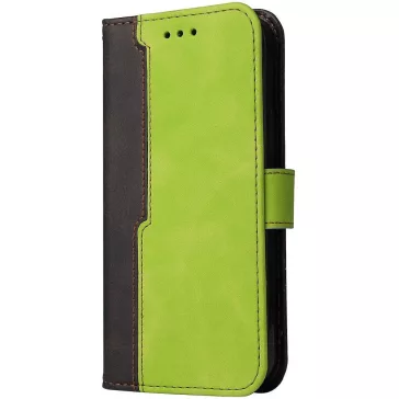   Samsung Galaxy A06 SM-A065F, Oldalra nyíló tok, stand, kártyatartóval, kézpánttal, Wooze Colour Wallet, zöld