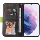 Samsung Galaxy A06 SM-A065F, Oldalra nyíló tok, stand, kártyatartóval, kézpánttal, Wooze Colour Wallet, zöld