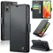 Samsung Galaxy A06 SM-A065F, Oldalra nyíló tok, stand, kártyatartóval, RFID technológiával, Wooze CaseME, fekete