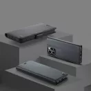 Samsung Galaxy A06 SM-A065F, Oldalra nyíló tok, stand, kártyatartóval, RFID technológiával, Wooze CaseME, fekete