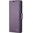 Samsung Galaxy A06 SM-A065F, Oldalra nyíló tok, stand, kártyatartóval, RFID technológiával, Wooze CaseME, lila