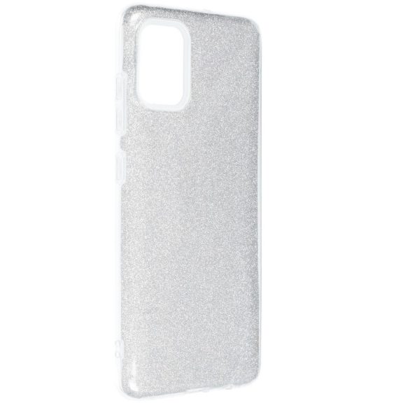 Xiaomi Redmi Note 14 Pro 5G (Global) / Poco X7, Szilikon tok, csillogó, Forcell Shining, ezüst
