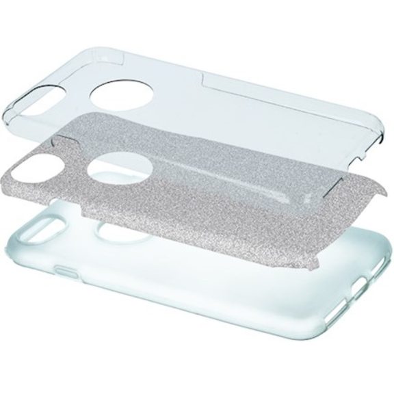 Xiaomi Redmi Note 14 Pro 5G (Global) / Poco X7, Szilikon tok, csillogó, Forcell Shining, ezüst