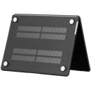 Apple MacBook Pro 13 (2016 - 2022), Műanyag hátlap védőtok, Tech Protect SmartShell, fekete