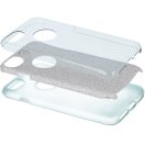 Apple iPhone 16e / 17e, Szilikon tok, csillogó, Forcell Shining, ezüst