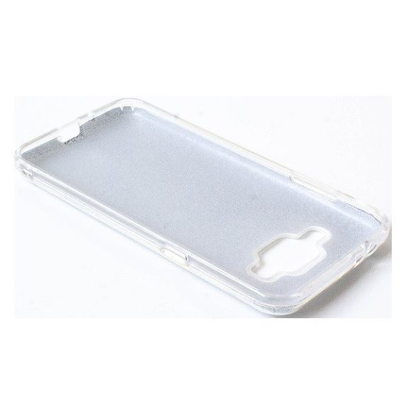 Apple iPhone 16e / 17e, Szilikon tok, csillogó, Forcell Shining, ezüst