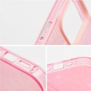 Apple iPhone 16e / 17e, Műanyag hátlap védőtok + szilikon keret, kristály minta, Tutti-Frutti Case, rózsaszín