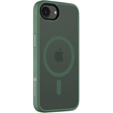   Apple iPhone 16e / 17e, Műanyag hátlap védőtok + szilikon keret, közepesen ütésálló, Magsafe kompatibilis, Tactical MagForce Hyperstealth, áttetsző/zöld