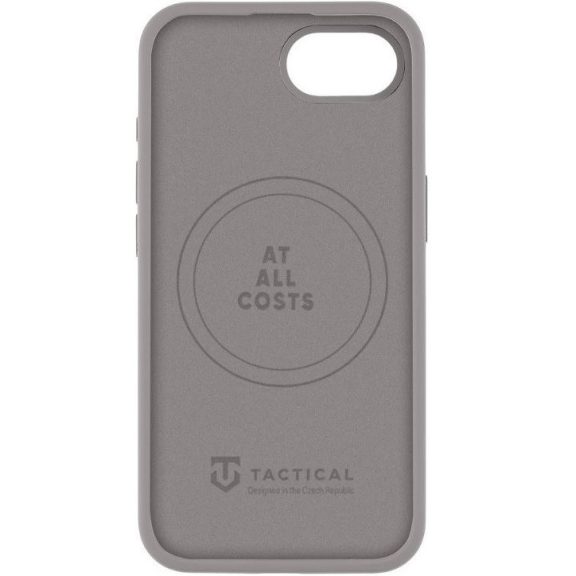 Apple iPhone 16e / 17e, Szilikon tok, mikrofiber plüss belső, Magsafe kompatibilis, Tactical MagForce Velvet Smoothie, világosszürke