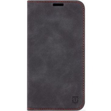   Apple iPhone 16e / 17e, Oldalra nyíló tok, stand, kártyatartóval, Tactical Xproof, fekete