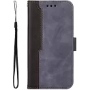 Samsung Galaxy A26 5G SM-A266B, Oldalra nyíló tok, stand, kártyatartóval, kézpánttal, Wooze Colour Wallet, szürke