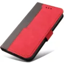 Samsung Galaxy A36 5G SM-A366B, Oldalra nyíló tok, stand, kártyatartóval, kézpánttal, Wooze Colour Wallet, piros