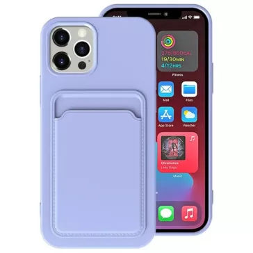   Samsung Galaxy A36 5G SM-A366B, Szilikon tok, kártyatartóval, Wooze Card Slot, lila