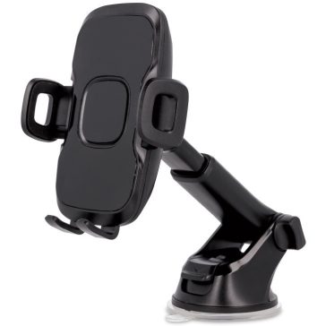   Autós tartó, Univerzális, szélvédőre rögzíthető, 50 - 100 mm széles készülékig, tapadókorongos, teleszkópos, 360°-ban forgatható, MaxLife MXCH-03, fekete