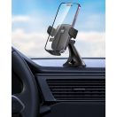 Autós tartó, Univerzális, szélvédőre vagy műszerfalra rögzíthető, 55 - 90 mm széles készülékig, tapadókorongos, 360°-ban forgatható, XO C120 , fekete