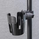 Univerzális, kerékpáros / biciklis / roller tartó, palack tartó, tartókonzollal, kormányra szerelhető, FSCGE-105, fekete