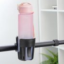 Univerzális, kerékpáros / biciklis / roller tartó, palack tartó, tartókonzollal, kormányra szerelhető, FSCGE-105, fekete