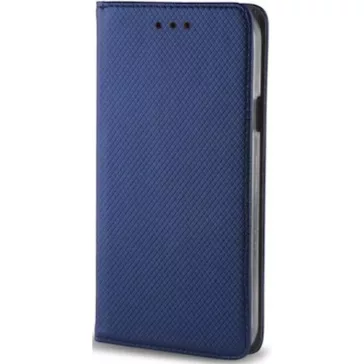   Samsung Galaxy A15 4G / A15 5G SM-A155F / A156B, Oldalra nyíló tok, stand, Smart Magnet, sötétkék