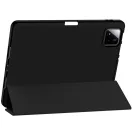 Xiaomi Pad 7 (11.2) / Pad 7 Pro (11.2), mappa tok, közepesen ütésálló, érintőceruza tartó, érintőceruza nélkül, Trifold, TP SC Pen Holder, fekete
