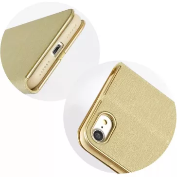   Samsung Galaxy A15 4G / A15 5G SM-A155F / A156B, Oldalra nyíló tok, stand, Luna Book, arany