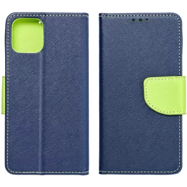   Samsung Galaxy A25 5G SM-A256B, Oldalra nyíló tok, stand, Fancy Book, sötétkék