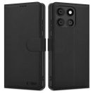 Motorola Edge 60 Fusion, Oldalra nyíló tok, stand, mágnes csattal, TP Wallett, fekete