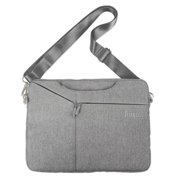 Laptop táska, 15.6" készülékig, vállpánttal, Hoco GT4, szürke