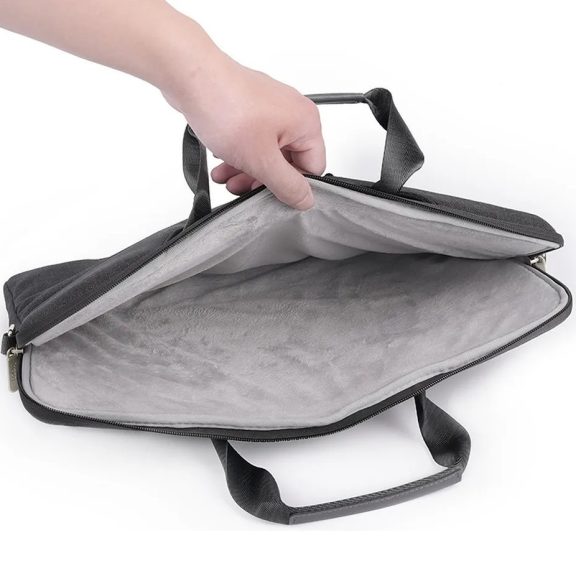 Laptop táska, 15.6" készülékig, vállpánttal, Hoco GT4, szürke