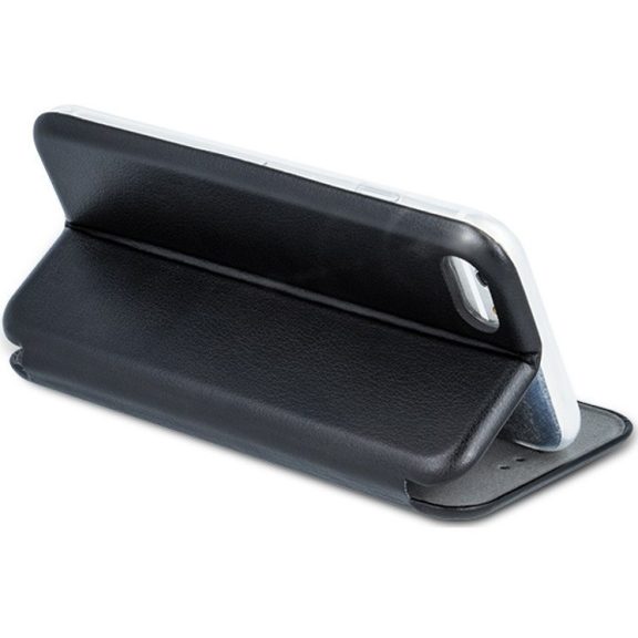 Apple iPhone 17, Oldalra nyíló tok, stand, Forcell Elegance, fekete