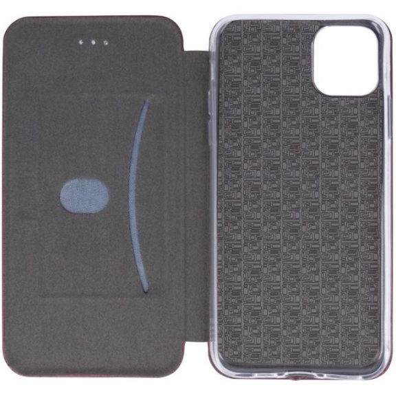 Apple iPhone Air (2025), Oldalra nyíló tok, stand, Forcell Elegance, bordó