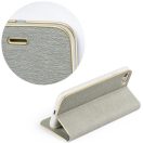 Apple iPhone Air (2025), Oldalra nyíló tok, stand, Luna Book, ezüst