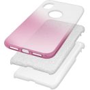 Apple iPhone 17 Pro, Szilikon tok, csillogó, Forcell Shining, vörösarany/ezüst