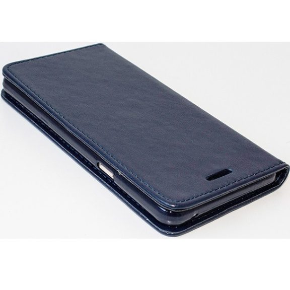 Apple iPhone 17 Pro Max, Oldalra nyíló tok, stand, Magnet Book, sötétkék