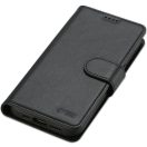 Apple iPhone 17, Oldalra nyíló tok, stand, mágnes csattal, kivehető tokkal, Magsafe töltővel kompatibilis, TP Wallett Magsafe, fekete