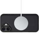 Apple iPhone 17, Oldalra nyíló tok, stand, mágnes csattal, kivehető tokkal, Magsafe töltővel kompatibilis, TP Wallett Magsafe, fekete