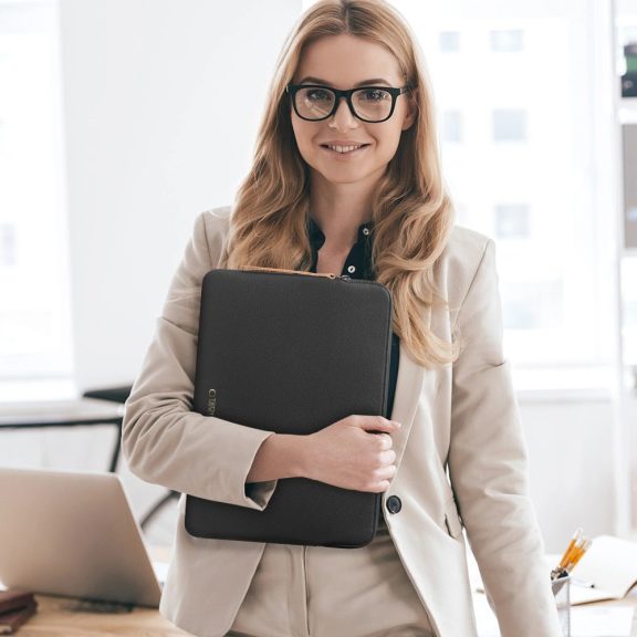 Laptop táska, 15 - 16" készülékhez, TP Fleece, fekete