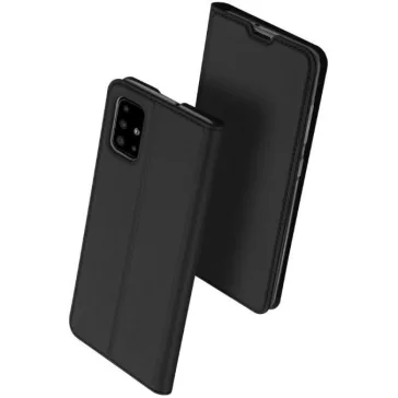   Samsung Galaxy A15 4G / A15 5G SM-A155F / A156B, Oldalra nyíló tok, stand, Dux Ducis, fekete