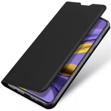   Samsung Galaxy A15 4G / A15 5G SM-A155F / A156B, Oldalra nyíló tok, stand, Dux Ducis, fekete