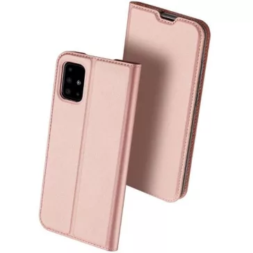   Samsung Galaxy A15 4G / A15 5G SM-A155F / A156B, Oldalra nyíló tok, stand, Dux Ducis, vörösarany