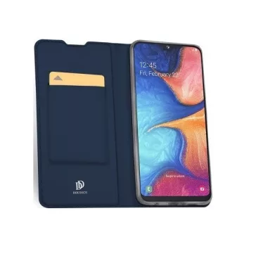   Samsung Galaxy A25 5G SM-A256B, Oldalra nyíló tok, stand, Dux Ducis, sötétkék