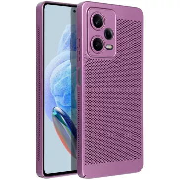   Samsung Galaxy A17 4G / A17 5G SM-A175F / A176B, Műanyag hátlap védőtok, légáteresztő, lyukacsos minta, Breezy, lila