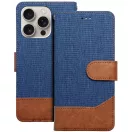 Samsung Galaxy A17 4G / A17 5G SM-A175F / A176B, Oldalra nyíló tok, stand, kártyatartóval, farmer minta, Jeans Book, kék