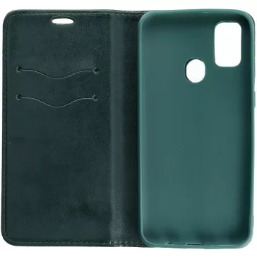   Samsung Galaxy A17 4G / A17 5G SM-A175F / A176B, Oldalra nyíló tok, stand, Magnet Book, zöld