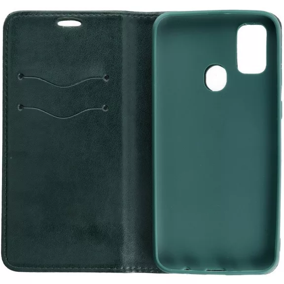 Samsung Galaxy A17 4G / A17 5G SM-A175F / A176B, Oldalra nyíló tok, stand, Magnet Book, zöld