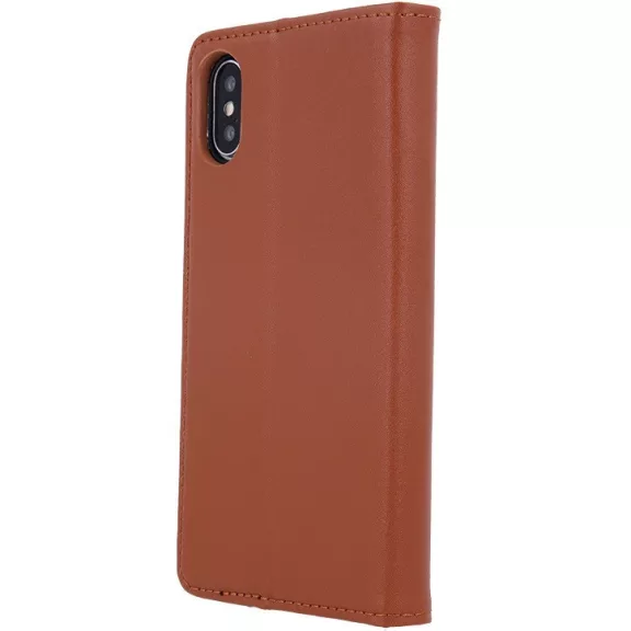 Samsung Galaxy A17 4G / A17 5G SM-A175F / A176B, Oldalra nyíló tok, valódi bőrtok, stand, Smart Pro, barna