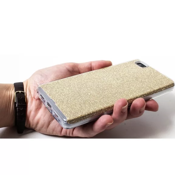 Samsung Galaxy A17 4G / A17 5G SM-A175F / A176B, Szilikon tok, csillogó, Forcell Shining, arany