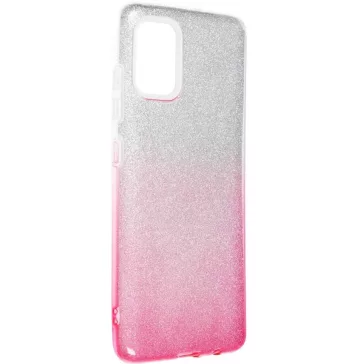  Samsung Galaxy A17 4G / A17 5G SM-A175F / A176B, Szilikon tok, csillogó, Forcell Shining, vörösarany/ezüst