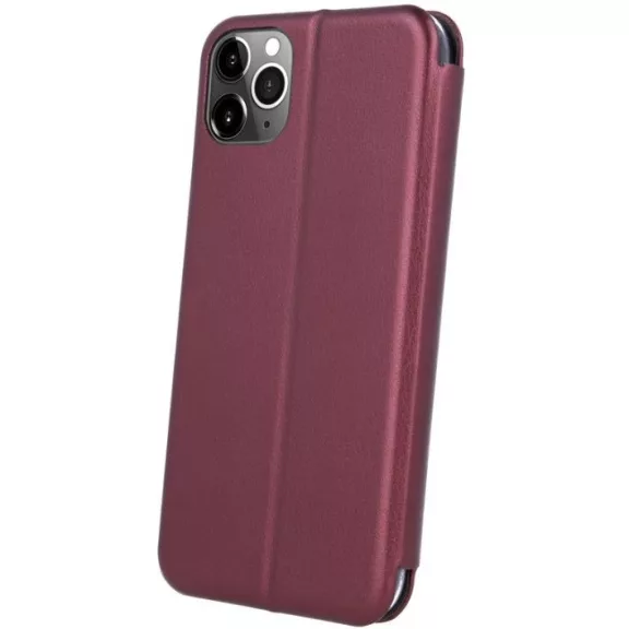 Samsung Galaxy A17 4G / A17 5G SM-A175F / A176B, Oldalra nyíló tok, stand, Forcell Elegance, bordó
